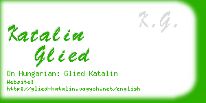katalin glied business card